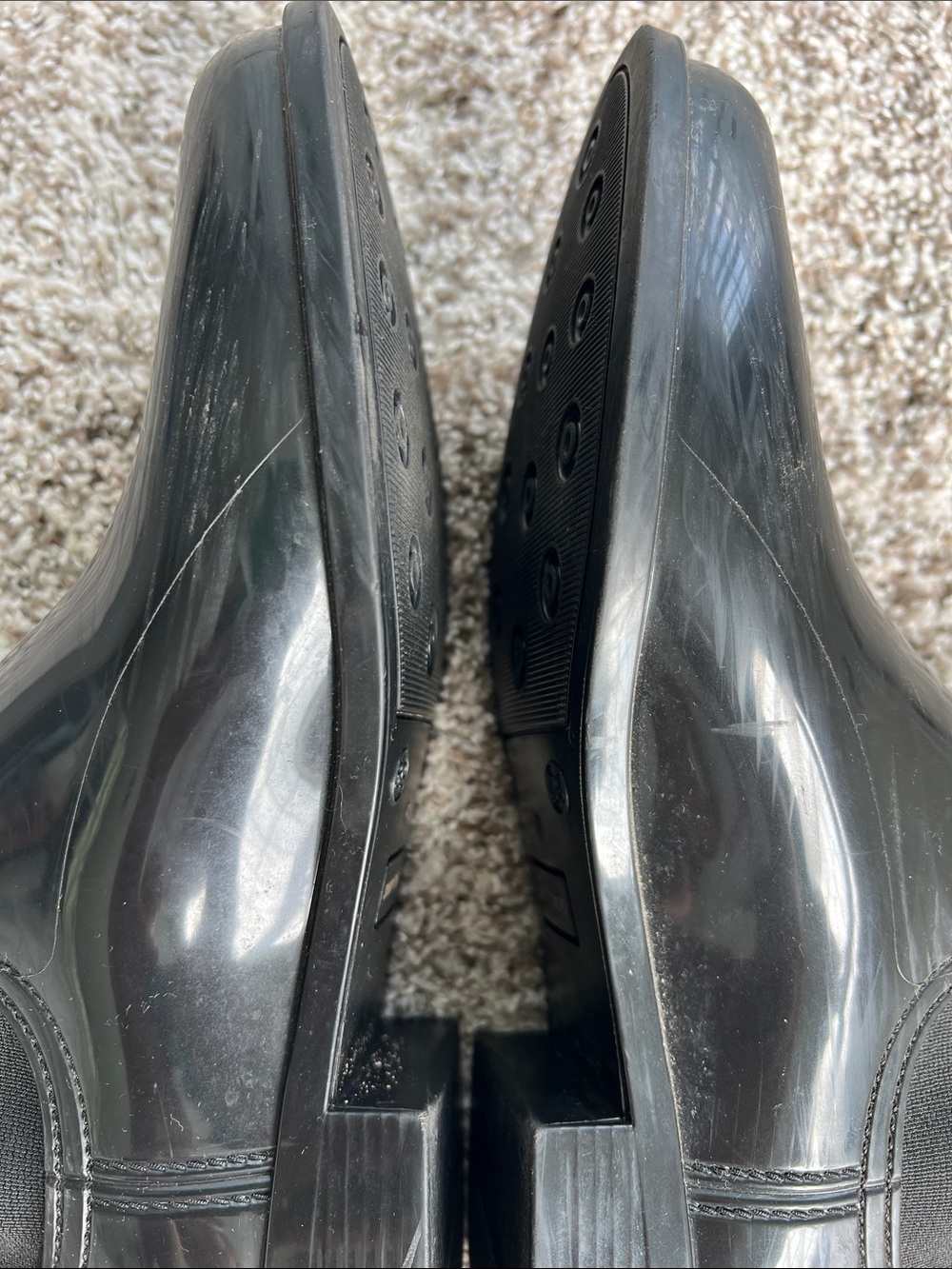 Jimmy Choo Women's Black Rubber Jai Short Rain Boots Size 39 (US 9) - Picture 8 of 10